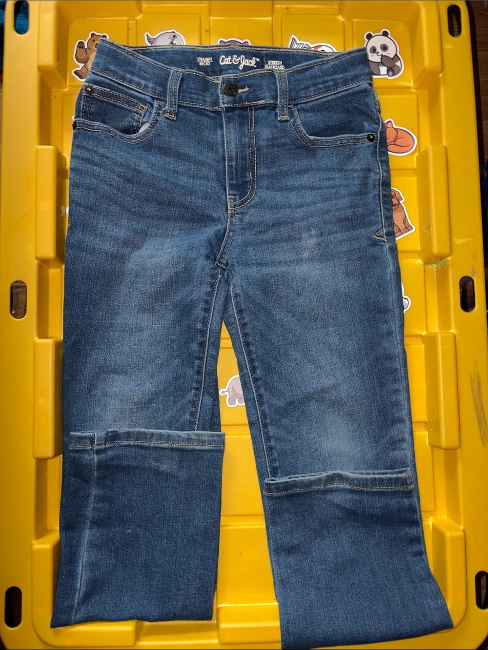 Cat & Jack Boys Slim Straight Blue Jeans